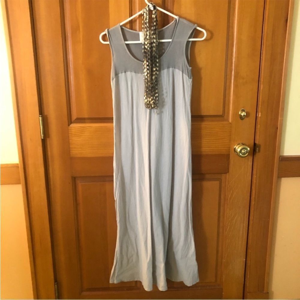 RARE Souvenir edition by staci woo grey maxi dress M